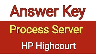 HP Highcourt Exam Process Server Answer Key #hphighcourt #answerkey #processserver