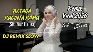 REMIX SLOW SITI NURHALIZA - BETAPA KUCINTA KAMU (Yulia Aesthetic) 🎧 Bass Menggema Di Relung Hati