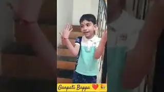 Amchya Pappanni Ganpati Anla🎉💐🙏🏻#viral #ganaptibappa #cute #masti