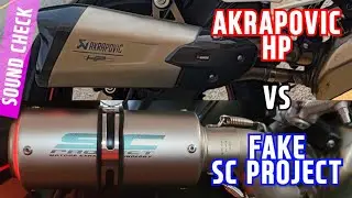 BMW S1000R EXHAUST SOUND (AKRAPOVIC HP -VS- SC PROJECT FAKE)