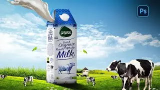 Milk Ad Design | Photoshop