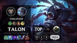 Talon Top vs Illaoi - BR Challenger Patch 11.7