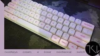 Novelkeys cream switches typing and sound test