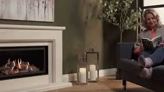 Wildfire Ravel 800 Gas Fire in Asti Limestone Fireplace Suite