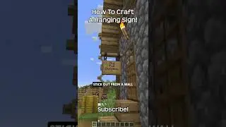 How To Craft A Hanging Sign In Minecraft?!