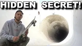 SKATING SECRET FULL PIPE IN MOUNTAINS!