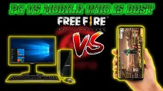 FREE FIRE PC🖱️VS MOBILE📱WHO IS BEST ? PC VS MOBILE FULL GAMEPLAY TEST|| PC PLAYER PRO HOTE HAI 😂