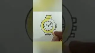 watch drawing\ clock drawing|#tejart #drawing # field#trading #art #youtubeshorts #kids