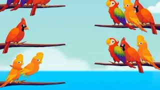 bird sort color puzzle challenge level 1+2😄 #totabird 🐦🦅August 25, 2023