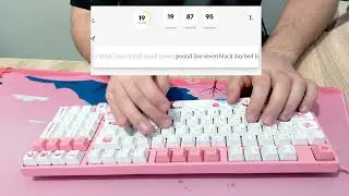 Stock Akko 3098b  CS Jelly Pink sound test