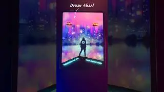 Простое пошаговое руководство для начинающих по Procreate: рисование научно-фантастического пейза...