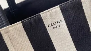 AUTH Celine Phantom Cabas Canvas Stripe pt2 on iPhone 12 Pro