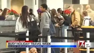 Amid holiday travel rush, RDU flyers say it's calm