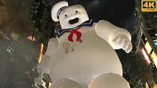 Охотники за привидениями против Stay Puft Marshmallow Man - Ghostbusters The Video Game (4K 60FPS)