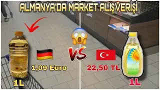 Almanya'da Market Alışverişi Vlog | Yağ Fiyatı Ne Kadar? | ŞOK FİYATLAR!!