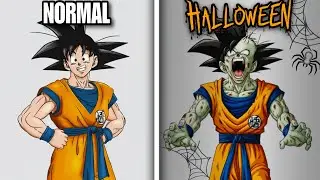 🎃 Dibujando PERSONAJES versi&oacute;n HALLOWEEN 👻🔥 (Especial Halloween)