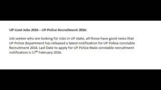 UP Govt Jobs 2016 Apply for UP latest Government jobs 2016
