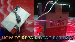 How To Repair 6 Volt Battery At Home With Distilled Water 💦|| Battery reapir at home 🏠