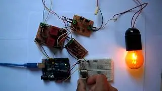 Arduino controlled bridge rectifier | Lamp brightness control