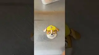 Fondant or Clay? #rubble#pawpatrol#clay#fondant#cakes#shorts#tutorial