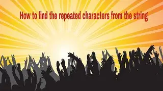Find repeated characters from the string #ios #swift