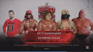 WWE 2K25 Питер против Рэнди, Дасти, Андре, Спирс, 5-сторонний экстремальный матч Элм. Титул WWE 24/7