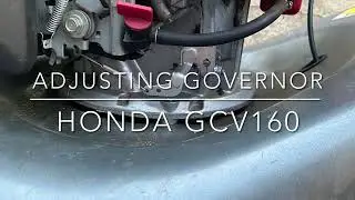 Совет: настройка регулятора оборотов на Honda GCV160