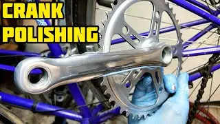 How To Quick Polish Vintage Bicycle CRANK ? Mirror Effect