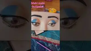 blue gold eye makeup tutorial