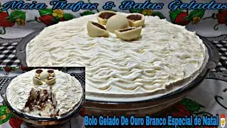 Bolo gelado de Ouro Branco na travessa Especial de Natal 🎅🎄🎅