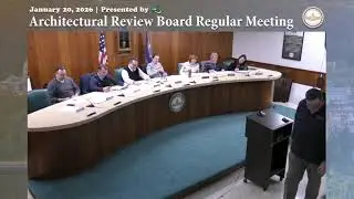 Architectural Review Board Meeting | 1/20/2026