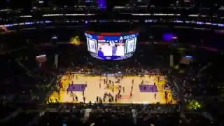 Los Angeles Clippers to Los Angeles Lakers Time-lapse - January 8, 2017
