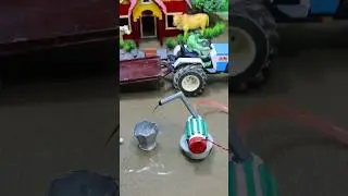 diy mini tractor video mini water pump science project #creative  #tractor #shorts 92