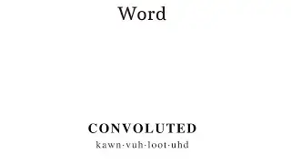 Convoluted #shorts #short #pronunciation #vocabulary #gre #toefl #ielts