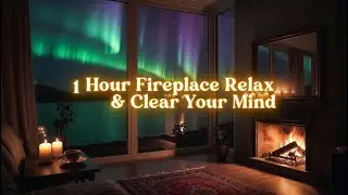 1 Hour Cozy Fireplace Ambience | Relax & Clear Your Mind | crackling fireplace