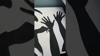 DIY Halloween Window Silhouette 🎃 | #halloween #shortvideo