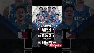 Gilas Line Up 2025 Doha Qatar #fibaasiacup #fiba #gilaspilipinas #gilasupdate #gilasupdatetoday