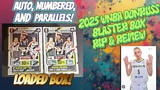 🚨LOADED BOX💰 2025 WNBA Donruss Blaster Box Rip & Review! Watch👀 for an auto, low numbered, and more 