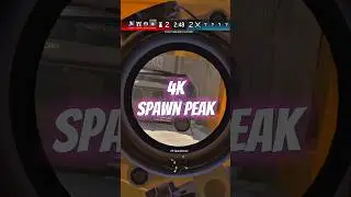 4k on a spawn peak is WILD!! #r6hub #1000subs #live #gaming #twitch #r6siege #spawn #kill #best