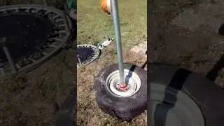 Homemade tetherball :)