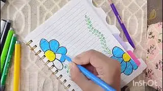 Beautiful design ideas for notebook and diary. #beautiful #desging #colorscope #border