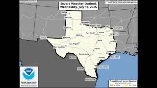 Texas Weather Report: 24-Hour & 7-Day Rain Totals, Storm Reports & Severe Outlook&rdquo; July 13 2025