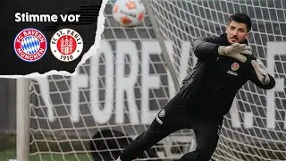 Nikola Vasilj vor dem Spiel gegen Bayern M&uuml;nchen