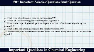MCQ Questions Avionics Questions Bank with Answers