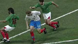 Легенды футбола / РОССИЯ 2 - МЕКСИКА 2 / Обзор матча на русском (PES classic patch)