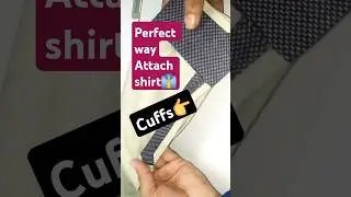 For beginners Easier to attach shirt cufflinks #sewing #tutorial #shortstrends
