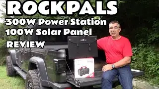 RockPals 300 Watt Portable Power Station & 100W Foldable Solar Panel Review