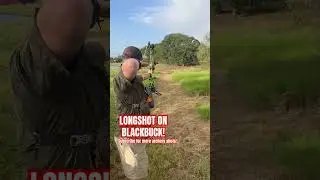 Стрельба из лука на дальние дистанции. Выстрел в черного оленя! #стрельбаизлука #охота #стрельбап...