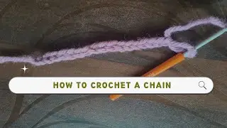 How to crochet a chain// tutorial video//