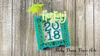 3D Graduation Card featuring Spellbinders Grand Cabinet 3D die